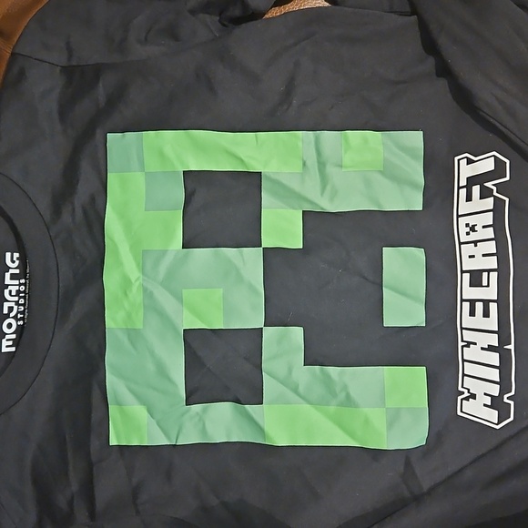 Minecraft, Black, Long Sleeve, Kids, Size Large - Picture 4 of 4